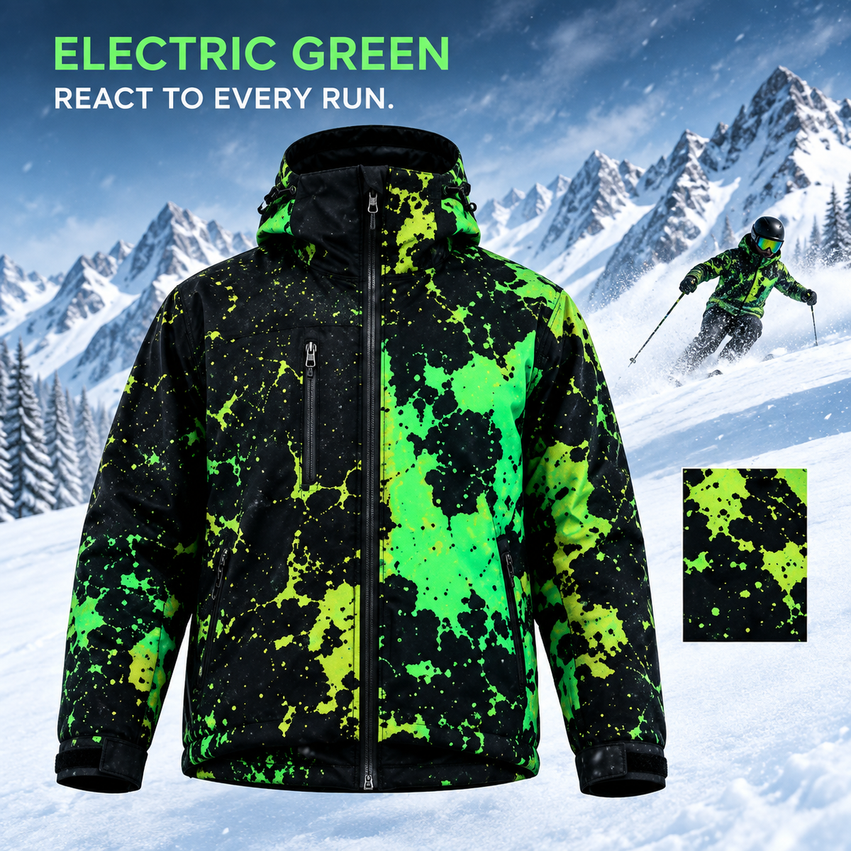Reactive Color-Change Ski Jacket